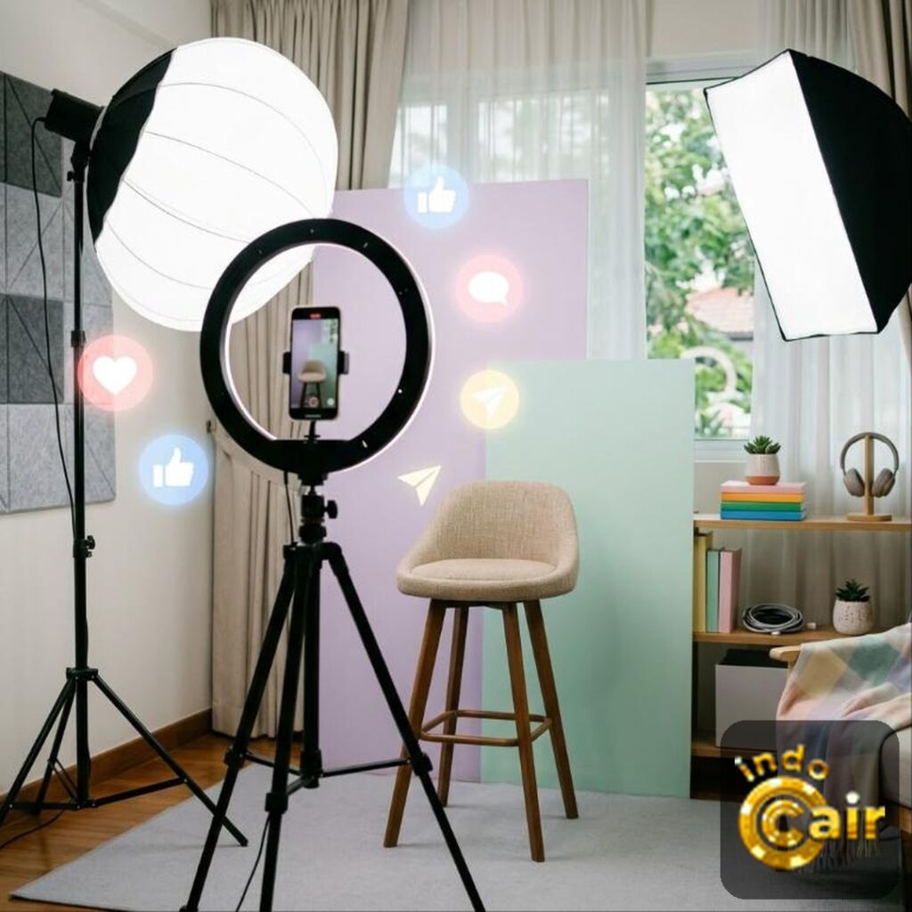 Ilustrasi media sosial dan influencer Indonesia terpopuler 2026